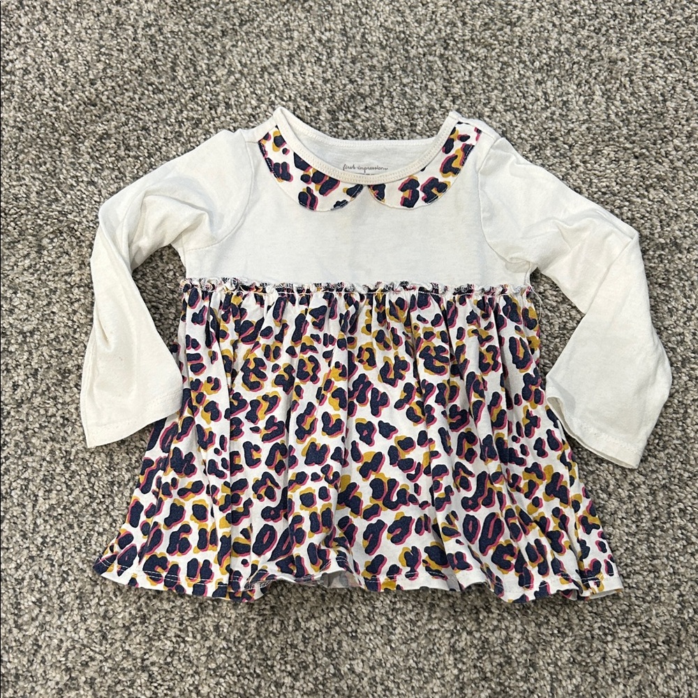 Baby Girls Leopard Print Long Sleeve Top